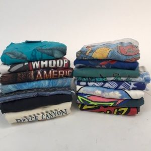 15 vintage tshirts 1980s 1990s 2000s bundle